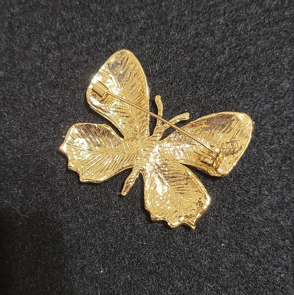 Butterfly Rhinestone Brooch - Picture 3 of 3